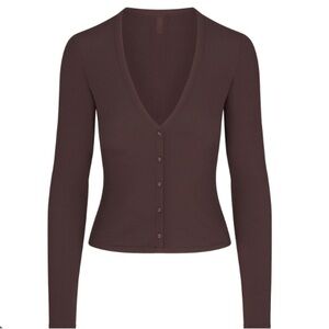 skims long sleeve cardigan